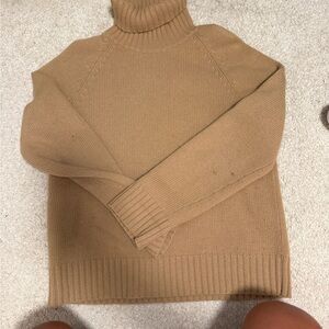 Tan Turtleneck Ralph Lauren Sweater